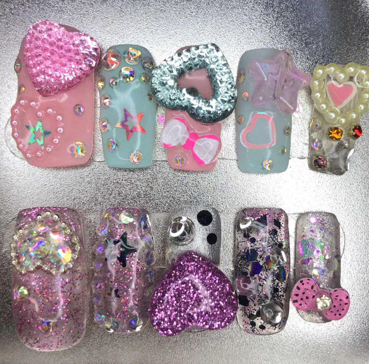 ⋇⋆♡⋆⋇ MoSHI MoShi ♡*:・ﾟ✧ – NAIL ANGEL ♡ PRESS ON NAILS